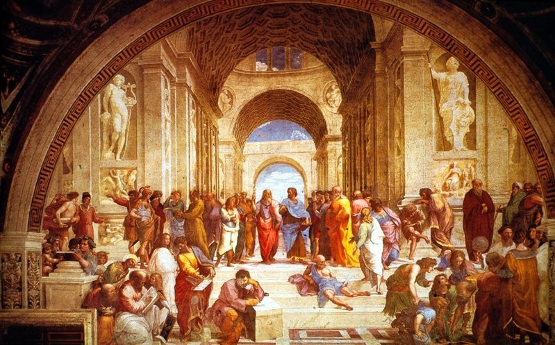 Fresque de Raphaël - Ecole d'Athènes